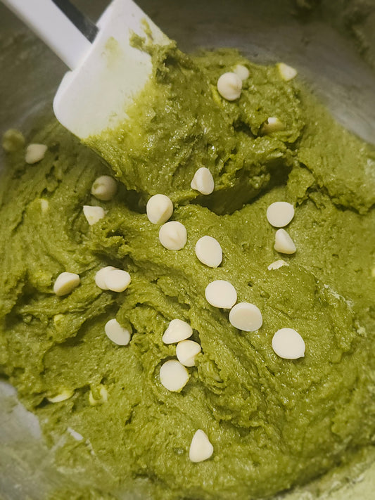 Matcha white chocolate cookie